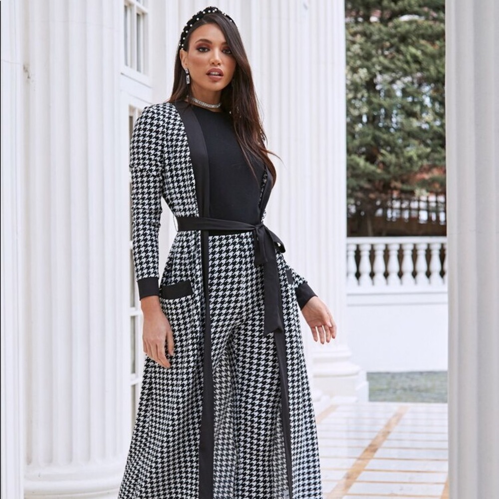 Shein Houndstooth pants leggings size M